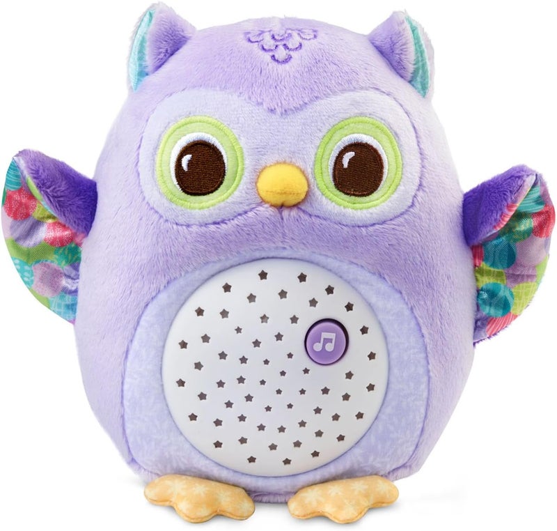 vtech Baby Glow Little Owl Sleep Soother with Cry Sensor, Music and Nature Sounds, Purple - Image 1